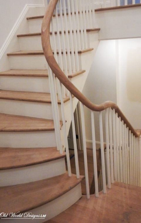 Cold Spring Harbor - Private Res. - Circular staircase (wood)