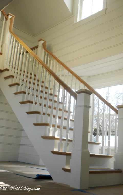 Straight staircase (wood)